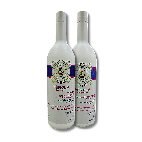 Escova Plastica dos Fios Pérola Stylishine | Kit Shampoo + Reconstrutor 1L