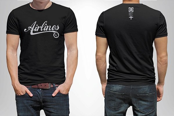 Camiseta Airlines Classic Preta