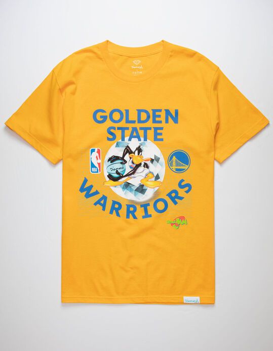 DIAMOND SUPPLY CO - Camiseta Space Jam Golden State "Amarelo" -NOVO-