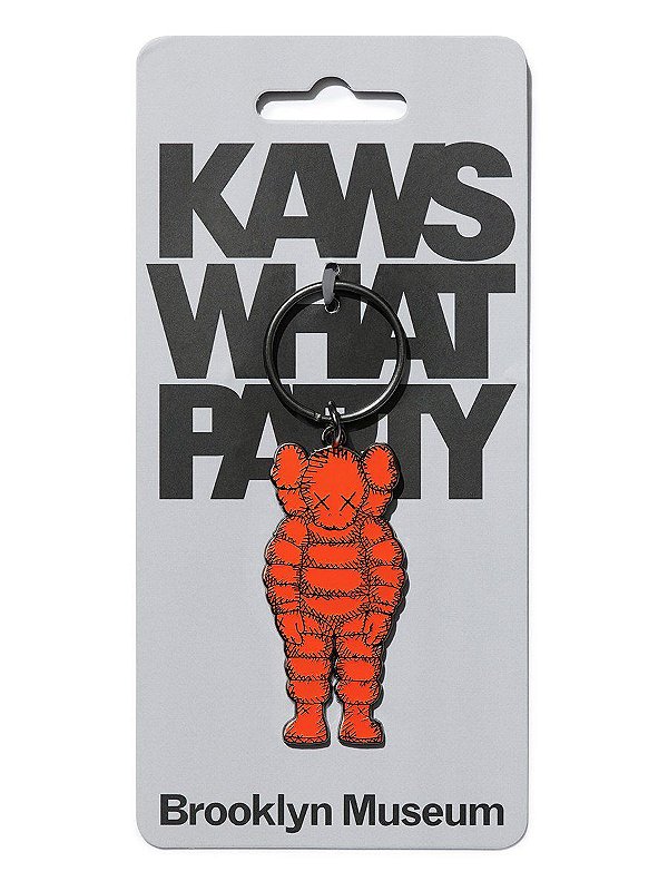 KAWS x BROOKLYN MUSEUM - Chaveiro What Party "Laranja" -NOVO-