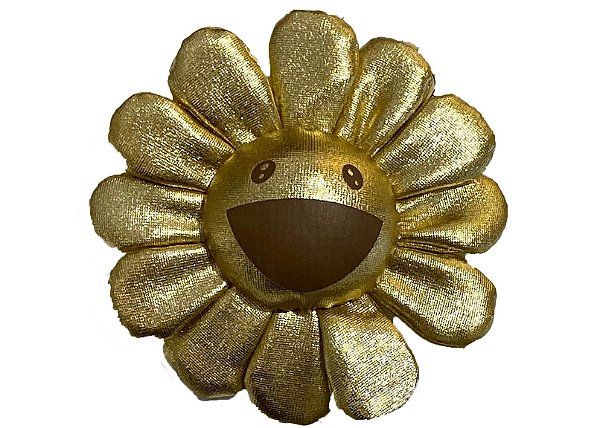 !TAKASHI MURAKAMI x COMPLEXCON - Pin Flower Plush Pin "Dourado" -NOVO-