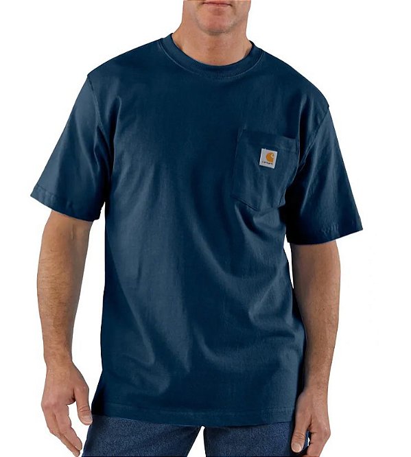 CARHARTT - Camiseta Pocket Loose Fit "Azul Marinho" -NOVO-