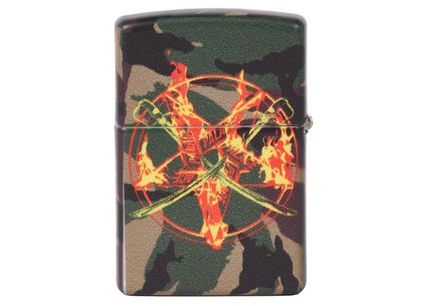 PALACE x ZIPPO - Isqueiro Flamed "Camo" -NOVO-