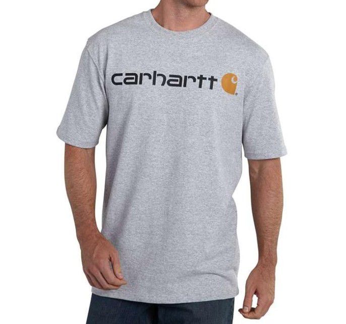 CARHARTT - Camiseta Signature Logo Loose Fit "Cinza" -NOVO-