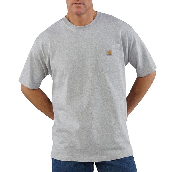 CARHARTT - Camiseta Pocket Loose Fit "Cinza" -NOVO-