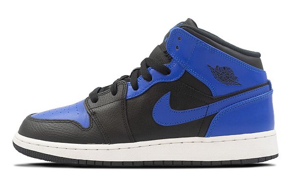 NIKE - Air Jordan 1 Mid GS "Hyper Royal" -USADO-