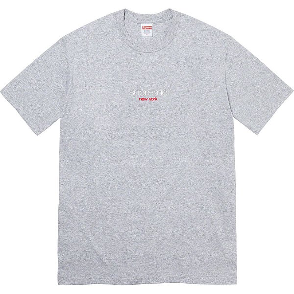 SUPREME - Camiseta Classic Logo "Cinza" -NOVO-