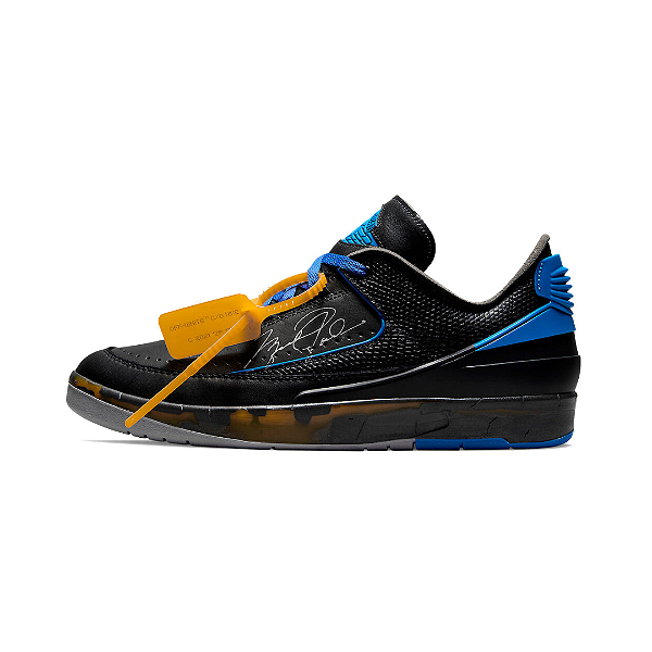 NIKE x OFF-WHITE - Air Jordan 2 Retro Low SP "Black/Blue" -NOVO-