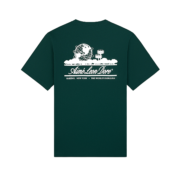 AIMÉ LEON DORE - Camiseta Unisphere "Verde" -NOVO-