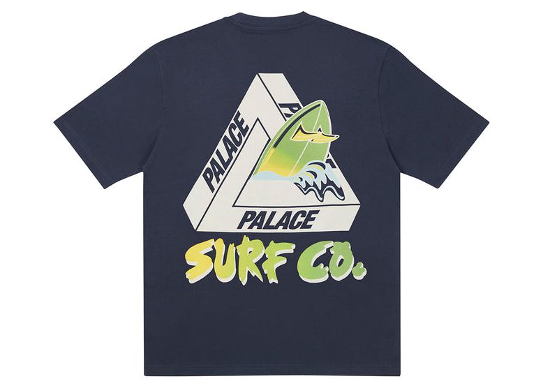 PALACE - Camiseta Tri-Surf CO "Azul Marinho" -NOVO-