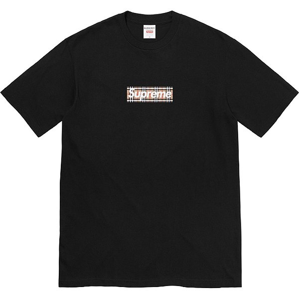 SUPREME x BURBERRY - Camiseta Box Logo "Preto" -NOVO-