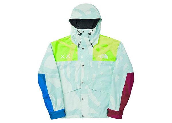 THE NORTH FACE x KAWS - Jaqueta Mountain Retro 1986 "Ice Blue" -NOVO-