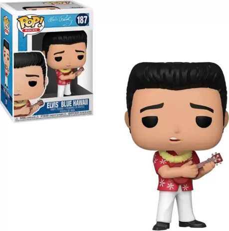 FUNKO POP! - Boneco Elvis: Blue Hawaii #187 -NOVO-