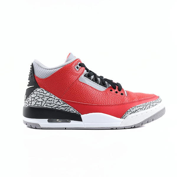 NIKE - Air Jordan 3 Retro "Fire Red Cement" -USADO-