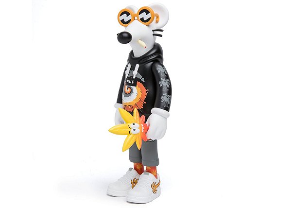 HUF x STEVEN HARRINGTON - Boneco Doobie The Skate Rat "Preto/Laranja" -NOVO-