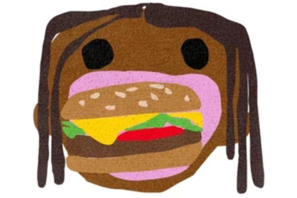 TRAVIS SCOTT - Tapete j Burguer Mouth "Multi" -NOVO-