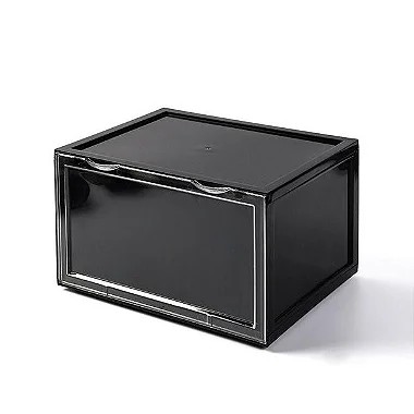 SNEAKERBOX - Caixa Plástica para Armazenamento Pack C/12 (Porta lateral) "Preto" -NOVO-
