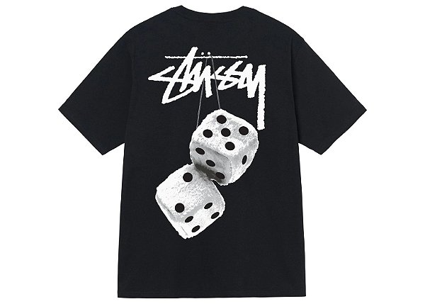 STUSSY - Camiseta Fuzzy Dice "Preto" -NOVO-