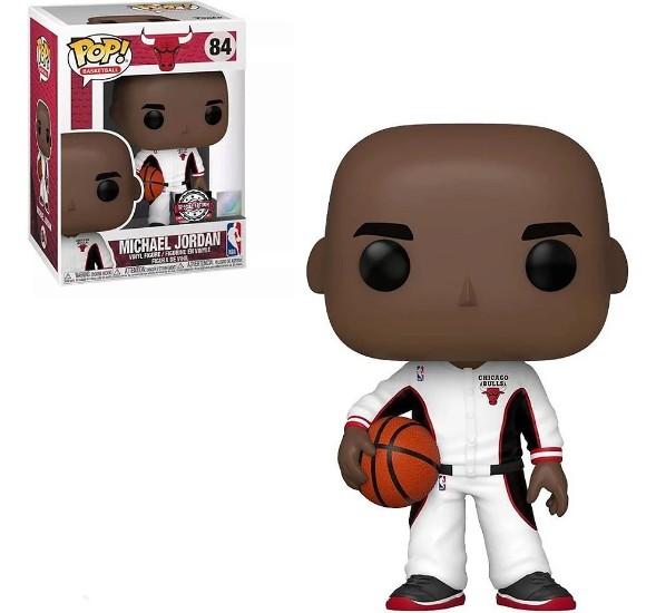 FUNKO POP x NBA - Boneco Michael Jordan: Chicago Bulls #84 -NOVO-
