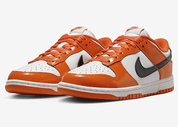 nike dunk low safety orange/phantom/black