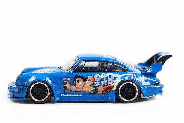DPLS X TOYQUBE - Carrinho Astro boy Porsche Diecast 1:64 "Azul" -NOVO-
