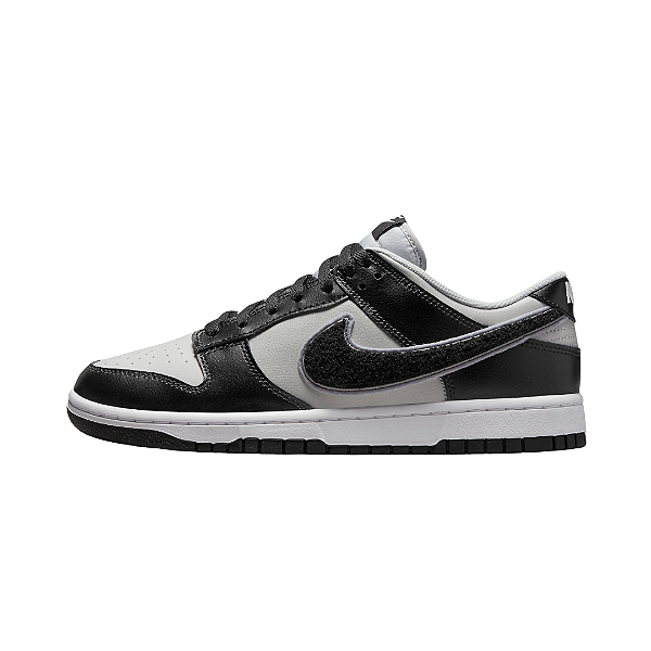 NIKE - Dunk Low Chenille Swoosh "Black/Grey" -NOVO-