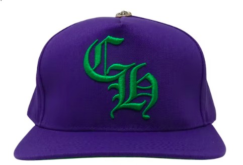 CHROME HEARTS - Boné CH Baseball "Roxo/Verde" -NOVO-