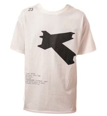 VIRGIL ABLOH - Camiseta Ica Metals "Branco" -NOVO-