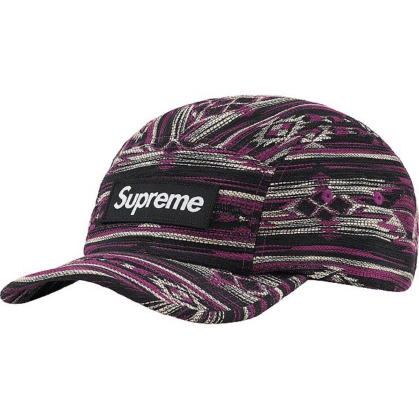 SUPREME - Boné Woven Pattern Camp " Roxo" -NOVO-