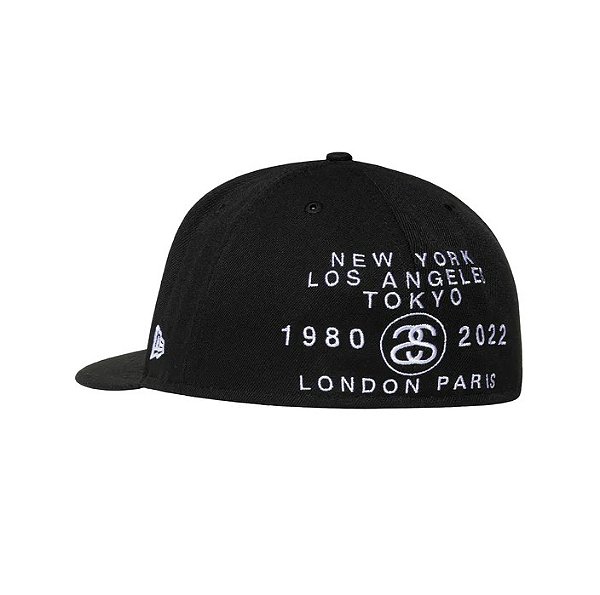 NEW ERA x STUSSY - Boné World Tour "Preto" -NOVO-