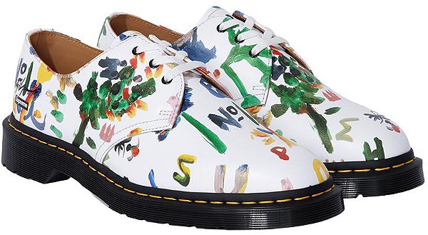 SUPREME x DR.MARTENS x YOHJI YAMAMOTO - 1461 3-Eye "White" (40,5 BR / 9 US) -NOVO-