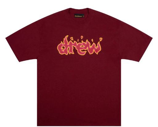 DREW HOUSE - Camiseta Lit Drew "Vinho" -NOVO-