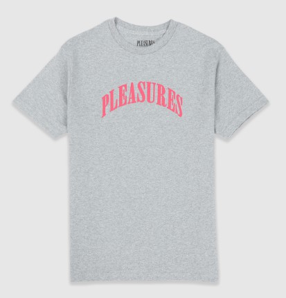 PLEASURES - Camiseta Surprise "Cinza/Rosa" -NOVO-