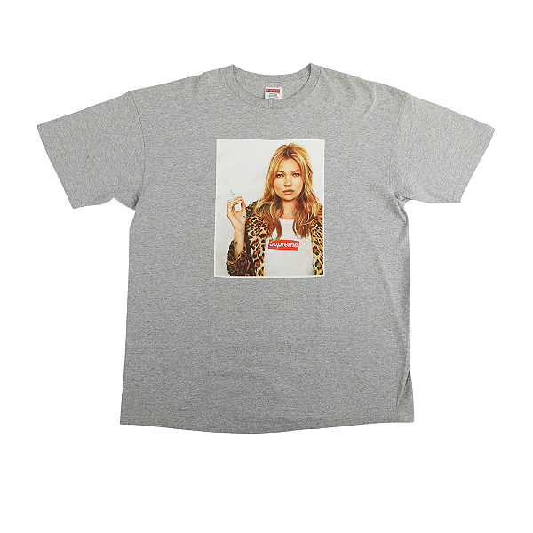 Supreme - Camiseta Kate Moss SS12 "Cinza" -USADO-