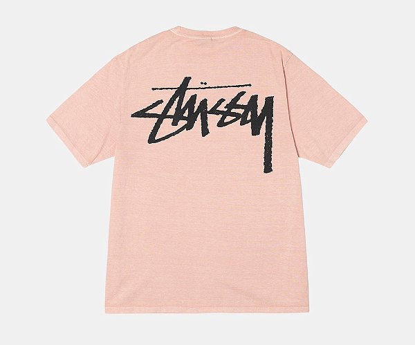 STUSSY x OUR LEGACY - Camiseta Yin  Yang Pigment Dyed "Coral" -NOVO-