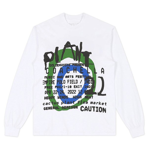 CPFM x COACHELLA - Camiseta Manga Longa Weekend 2 "Branco" -NOVO-