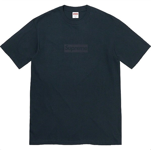 SUPREME - Camiseta Tonal Box Logo "Marinho" -NOVO-