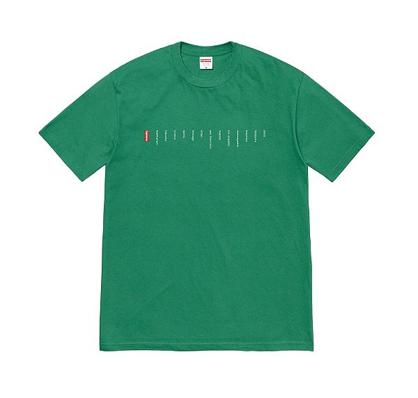 SUPREME - Camiseta Location "Verde" -NOVO-