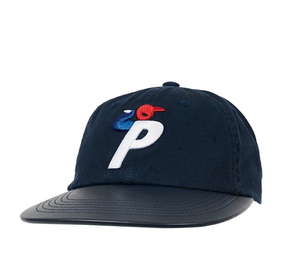 PALACE - Boné Faux Leather Bunning Man Snapback "Marinho" -NOVO-