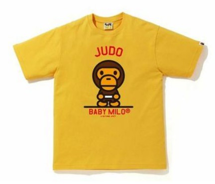 BAPE - Camiseta Milo Judo Sports "Amarelo" -NOVO-