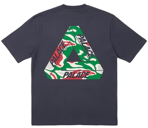 PALACE - Camiseta Jungle Tri-Ferg "Azul Navy" -NOVO-