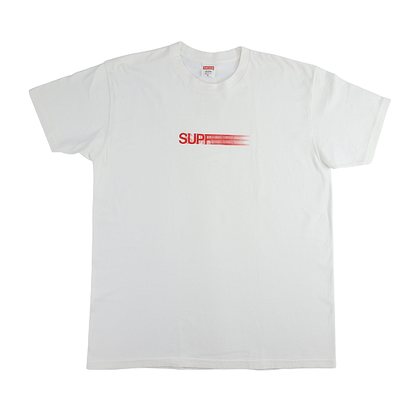 SUPREME - Camiseta Motion Logo SS16 "Branco" -USADO-