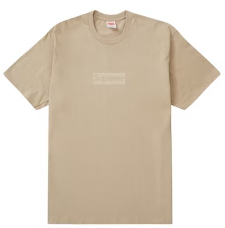 SUPREME - Camiseta Tonal Box Logo "Khaki" -NOVO-