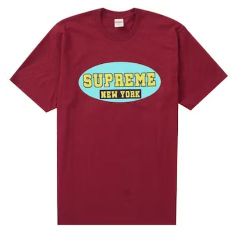 SUPREME - Camiseta New York "Vinho" -NOVO-