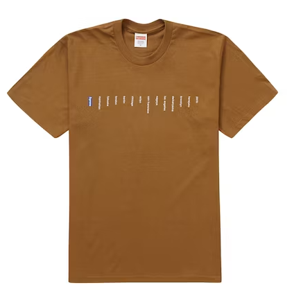 SUPREME - Camiseta Location "Marrom" -NOVO-