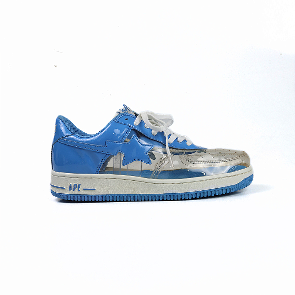 BAPE - Bapesta See Trough "Blue Clear" -USADO-