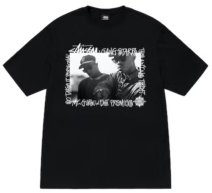 STUSSY - Camiseta Gang Starr Take It Personal "Preto" -NOVO-