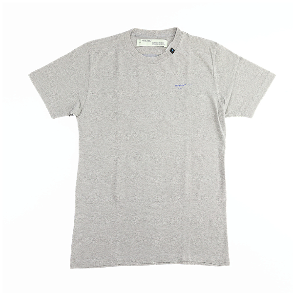 OFF-WHITE - Camiseta Acrylic Arrows S/S "Cinza" -USADO-