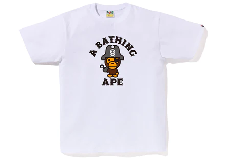BAPE - Camiseta Captain Milo Pirate "Branco" -NOVO-
