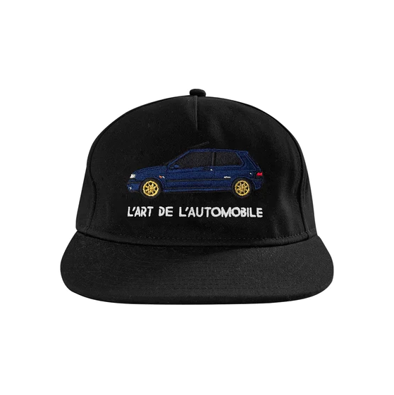 L'ART DE AUTOMOBILE - Boné Gold Wheels Clio Williams "Preto/Azul" -NOVO-